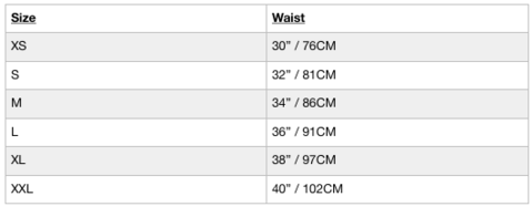 Mack Weldon Size Chart